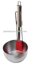 Stainless Steel Sauce Pan & Silicone Basting Brush Set