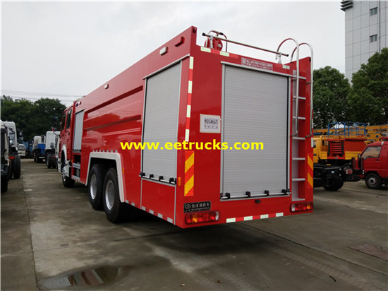 15m3 340hp HOWO Fire Fighting Trucks