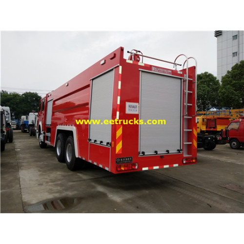 Camions de lutte contre l&#39;incendie de 15m3 340hp HOWO