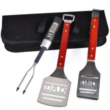 DAD bbq tools set with thermometer fork