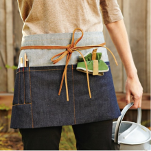 Custom denim garden ulitity wasit apron