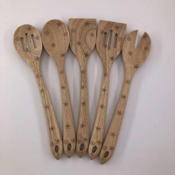 Rubber wood cooking utensils