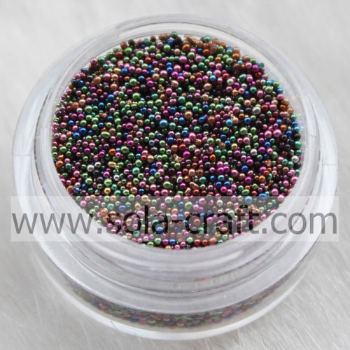 Großhandel Mini Glass Seed Metallic Perlen ohne Loch 