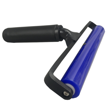 Blue Lint-Free Manual Silicone Dust Removal Cleanroom Sticky Soft Roller
