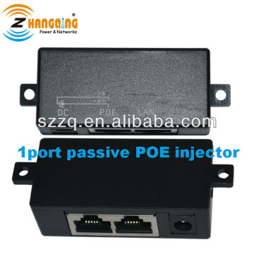 Passive 10/100Mbps Ethernet Single Port POE Injector