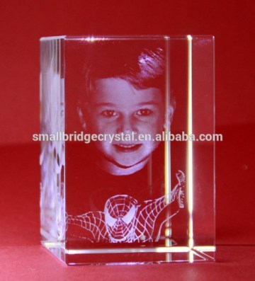 3D laser crystal cube photo frame
