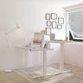 Glass electric standing desk for home and office