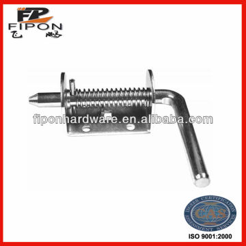 stainless steel spring loaded shoot bolt for trailer