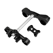 Custom OEM Aluminum Alloy Black Anodized Forgings and CNC-Machined Motorcycle Triple Tree Clamps