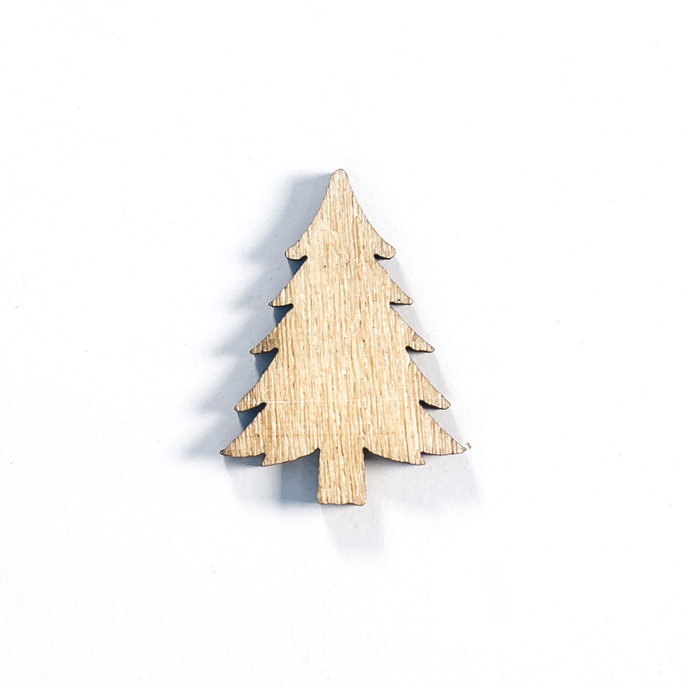 100pcs Christmas Decoration Wooden Snowflake Christmas Tree Deer Trojan Natural Wooden DIY Christmas Tree Hanging Ornaments F