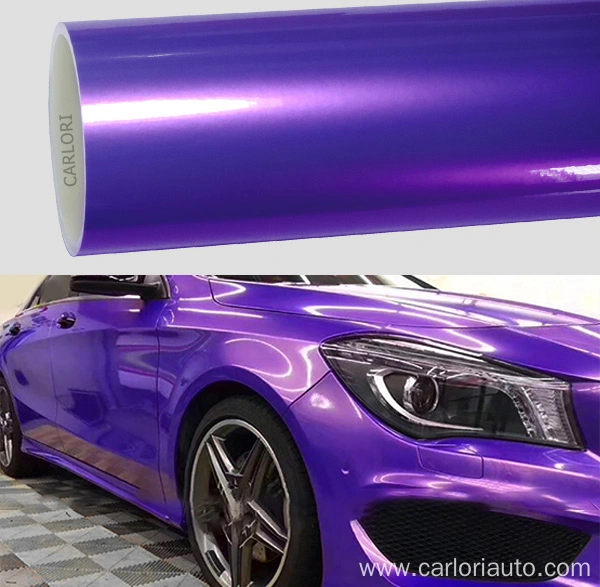 PPF Paint Protection Film Chameleon Gloss White to Blue Vinyl Car Wrap Kit