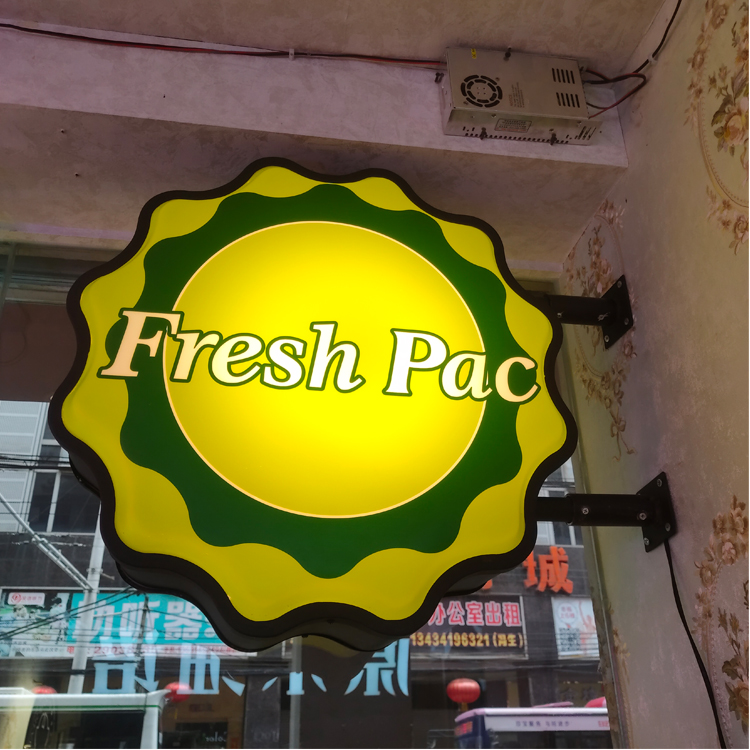 Customized 3D Formed light Box For Shop Store Advertising Lightbox