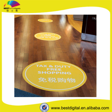 2015basic vinyl reverse floor sticker printing