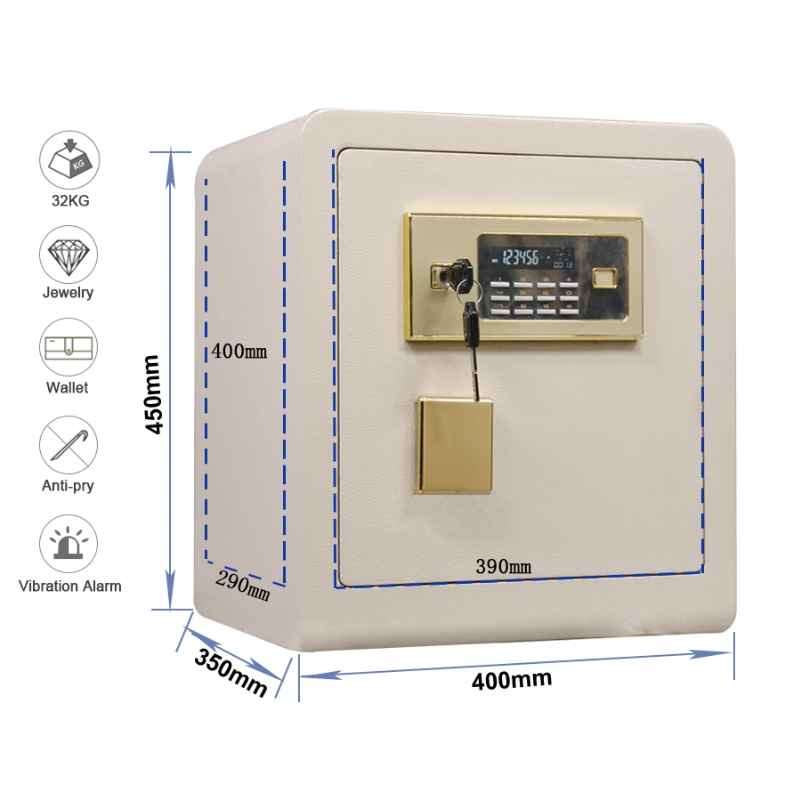 Security Electronic Digital Safe Box, Office Home Solid Steel Heavy Duty Luxury Electronic Password High Security Digital Safe/