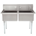 Double Bowl Two Compartment Kitchen Sink