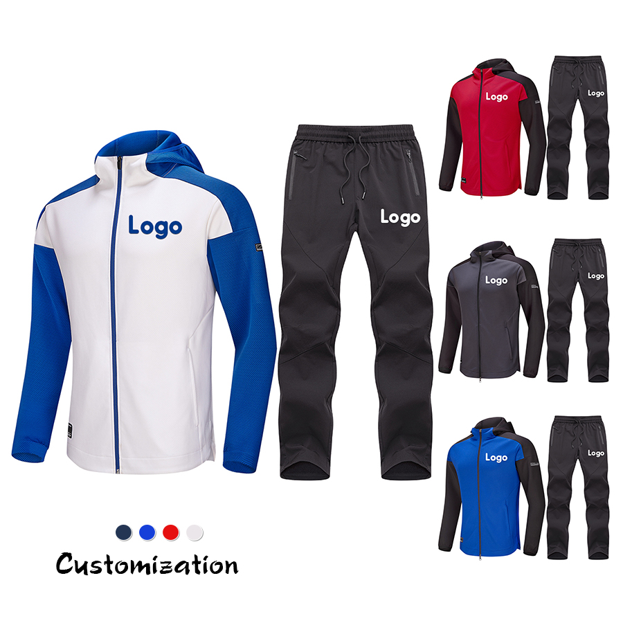 Felpa con cappuccio sportswear Jogger Pants Suit Outdoor Tuta da ginnastica