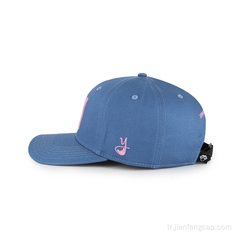 Keçe yamalı basit beyzbol şapkası