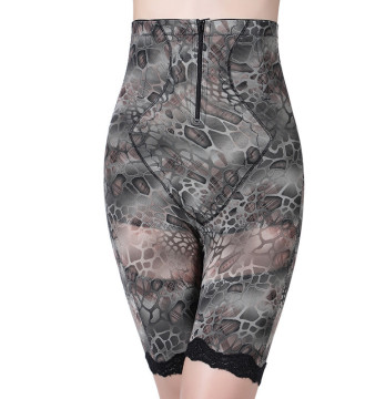 High Waist Shaping Slimming Belly Long Underpants With Zipper