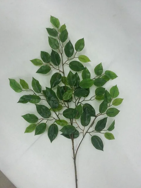 PE Ficus Leaf Artificial Plant for Home Decoration (48427)