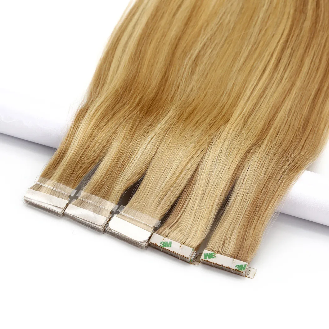 Customized Color High Quality Double Drawn Tape Hairs Extension Human Virgin Tape in Hair