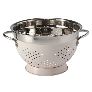 Kitchen Strainer Colander Matte White