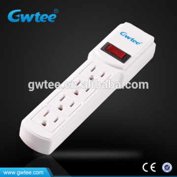 American multi electrical extension socket for flat plug