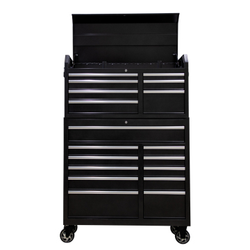 Black Top Chest and Rolling Cabinet