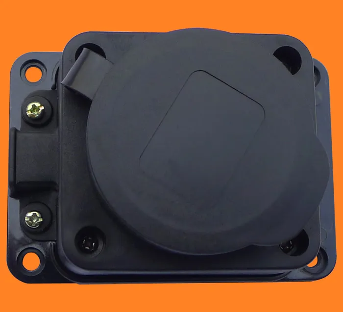 European Standard Waterproof One-View Socket Grounding Socket