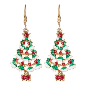 Christmas Drop Earrings Women Girls Fashion Simple Holidays Dangle Ear Rings Jewelry Set