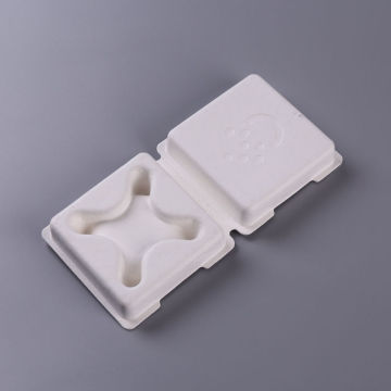 Molding recycled paper pulp biodegradable soap box package