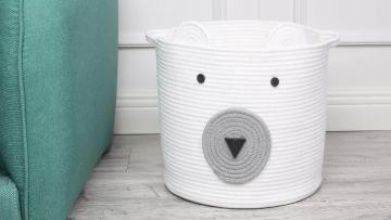 Cute Bear Decorative Functional Clothes Storage Baskets