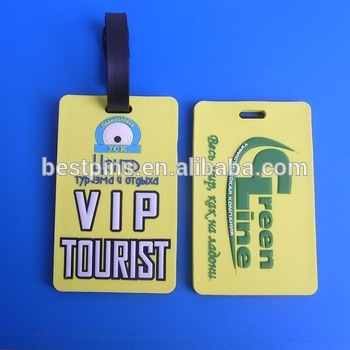 travel tag accessories soft rubber luggage tag