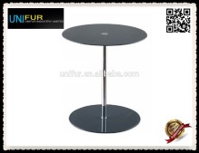 Discount furniture round stainless steel table for indoors and outdoors