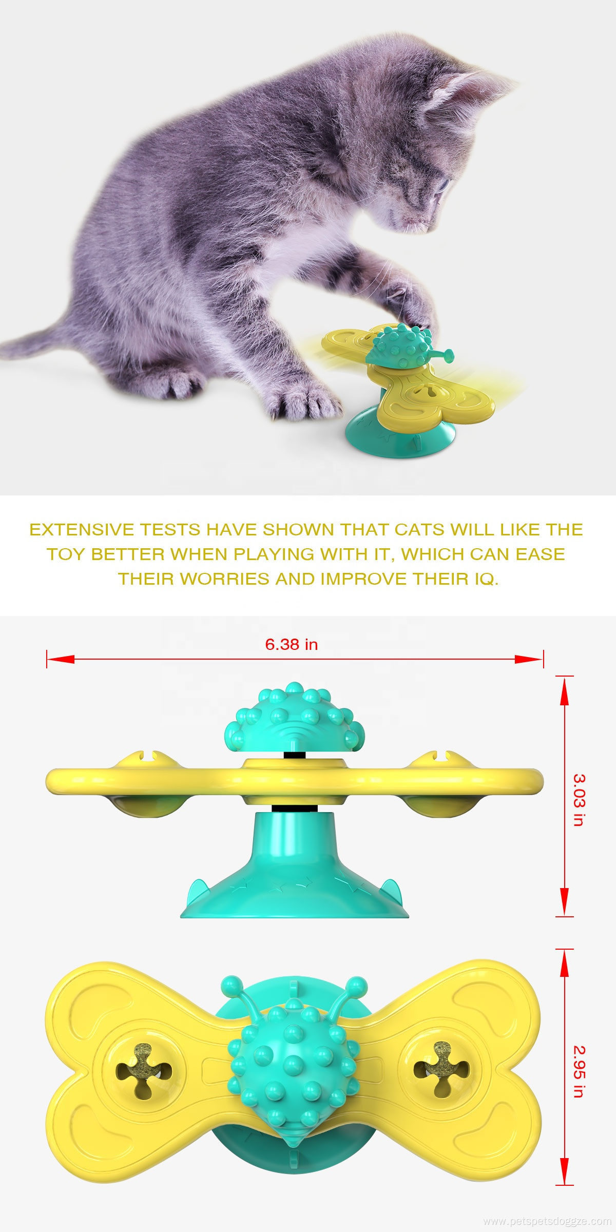 Customized Butterfly Cat Toy interactive Pet Toys Cat