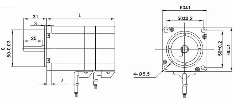 48V 250W BLDC Motor