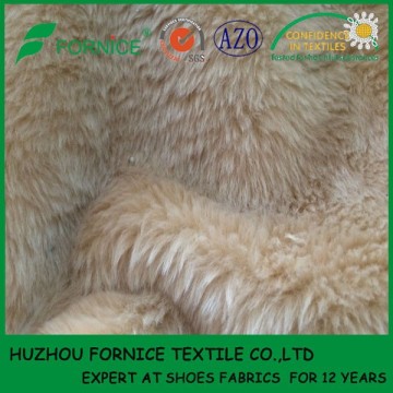 100% polyester fake fur fabric