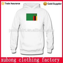 polyester with cotton kangaroo pocket logo print mans hoodies