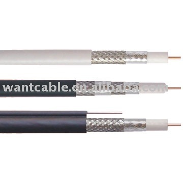 Double shield CCS RG6 COAXIAL CABLE