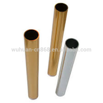 Hot selling golden anodized aluminum pipes powder coated aluminum pipes