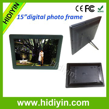 High Definition Digital Photo Frame 15 inch Digital Frame