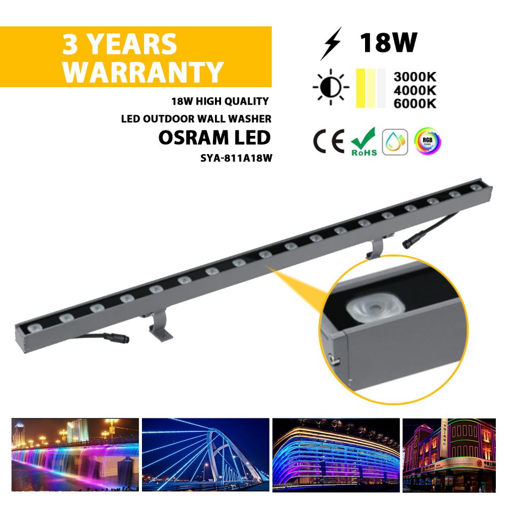 เครื่องซักผ้าฝาผนัง LED คุณภาพสูง 18W