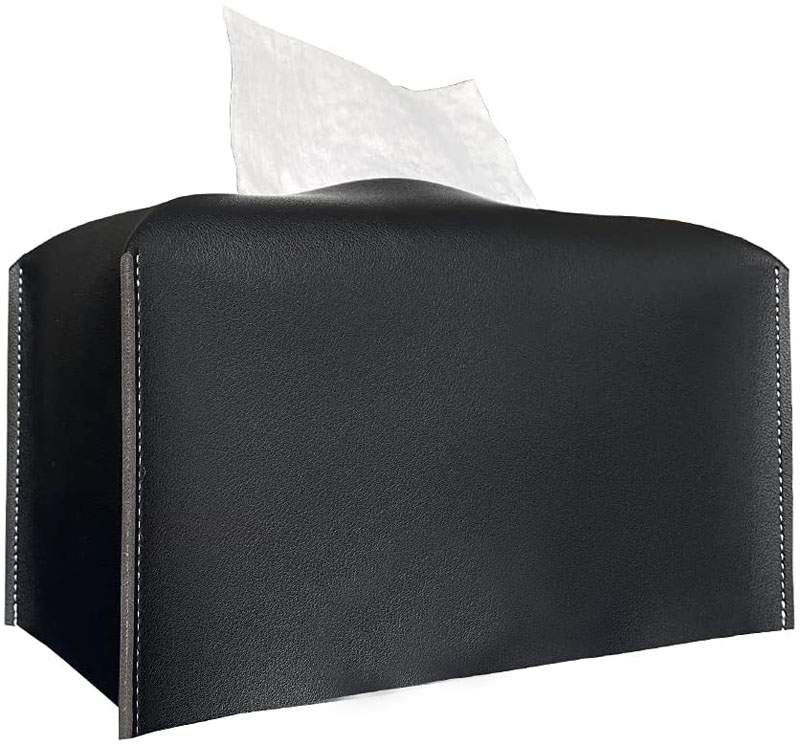 Modern PU Leather Square Tissue Box Cover Fashion Car Tissue Box Holder Home Decorative Holder