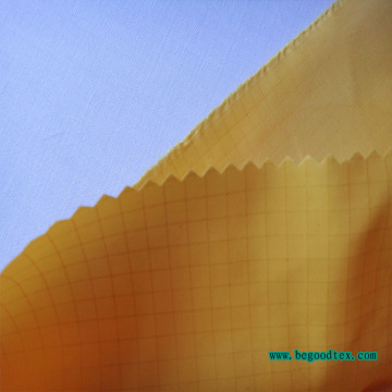 Permanent FR checked fabric