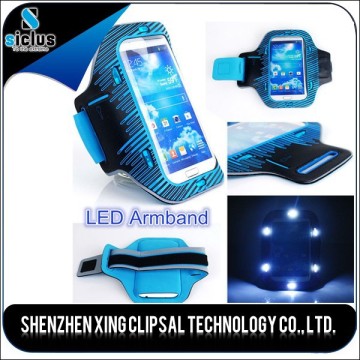 Silicone sport armband, LED armband for running