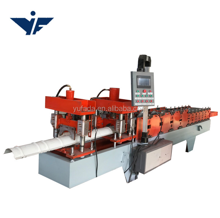 Aluminum metal roofing ridge cap roll forming machine