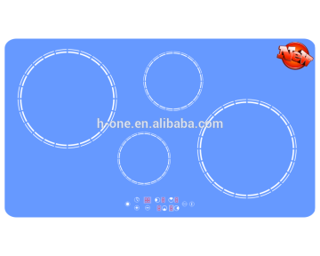 Kitchen utensils ceramic glass induction cooker with four burner