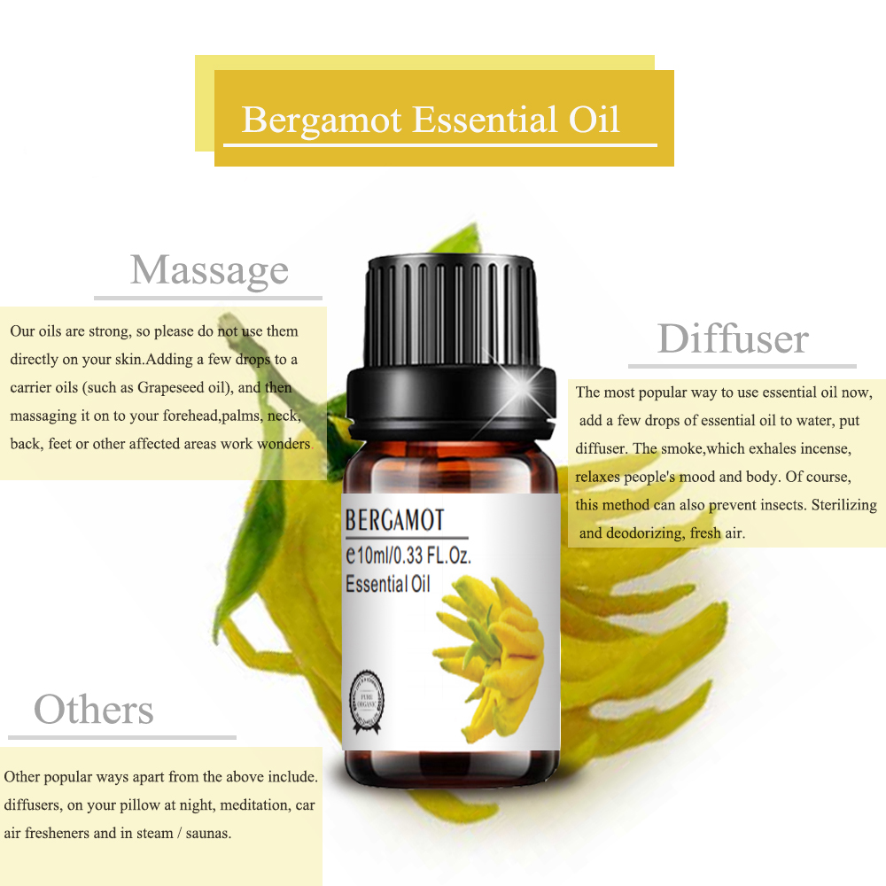 Grosir Aromaterapi Diffuser Baru Bergamot Essential Oil