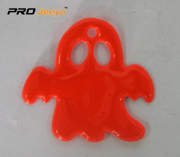 Red PVC Ghost Shape Pendant