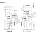 2.54mm 피치 90 ° 웨이퍼 AW2543RD-XP