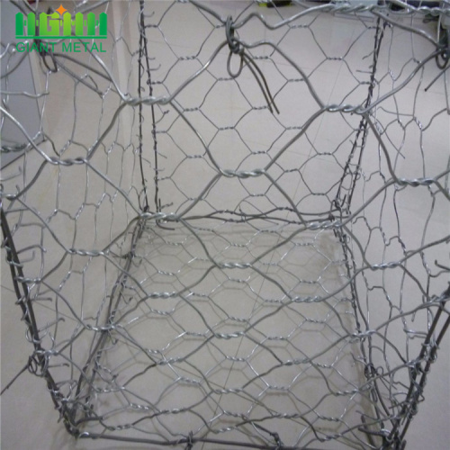 PVC bersalut kotak Mesh Glass Rock Untuk Gabion